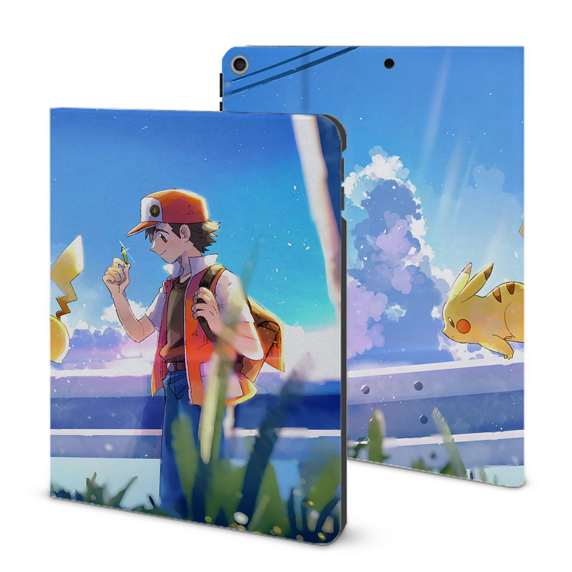 （画像用） ポケットモンスター Pokémon IPad ケース ブック型 PUレザー TPU 耐衝撃 軽量 薄型 ペン収納なし 全面保護 IPad 各モデル対応